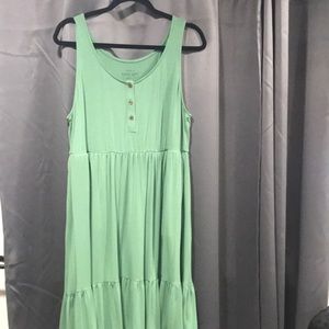 Torrid green dress.